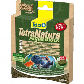 Tetra Natura Algae Block Храна за тропически рибки с алгае (водорасли) под формата на гел блокче 36 гр